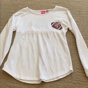 JK girls long sleeve football shirt for girls.